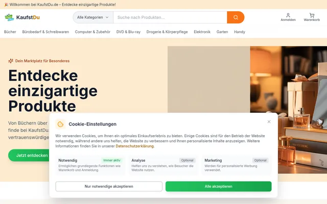 Screenshot von KaufstDu.de
